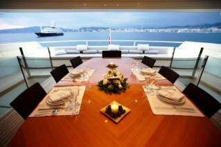 Arethusa -  Dining on Deck
